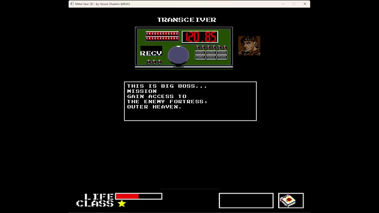 Metal Gear 1987 - C++ Recreation of the First Floor
