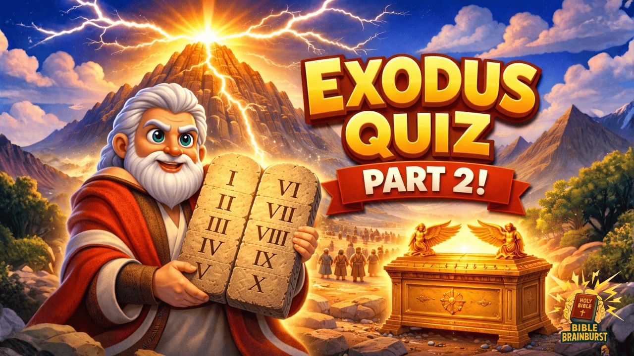 Exodus Quiz Part 2 🔥 Can You Pass? | 30 Questions on Chapters 20–40 | Bible Brainburst