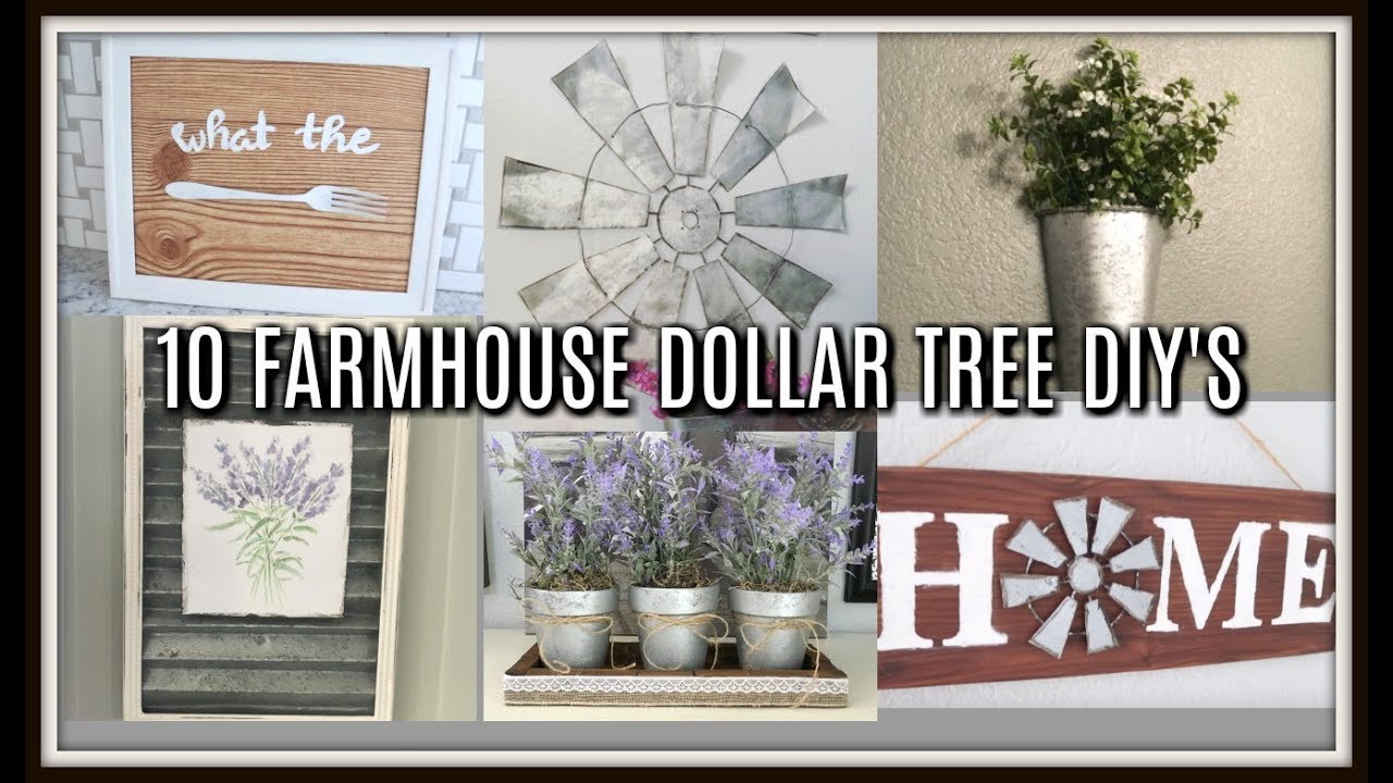 10 DOLLAR TREE FARMHOUSE DIY'S