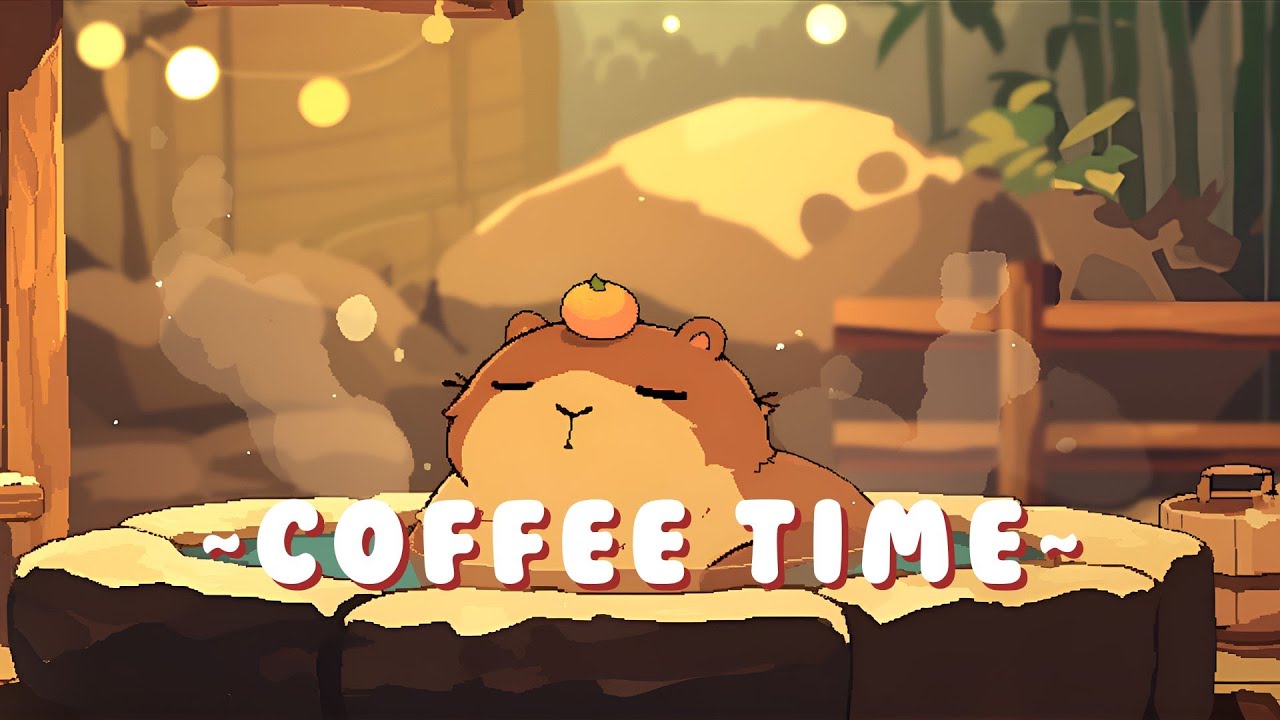 [1 Hour] Capybara Chill Radio | Calm Music for Focus & Study 🦫 🎧 ✨
