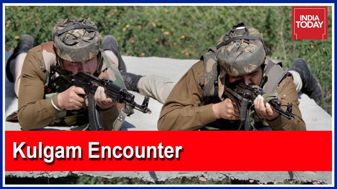 Encounter Between Security Forces And Terrorists In Larro Area Of Kulgam District