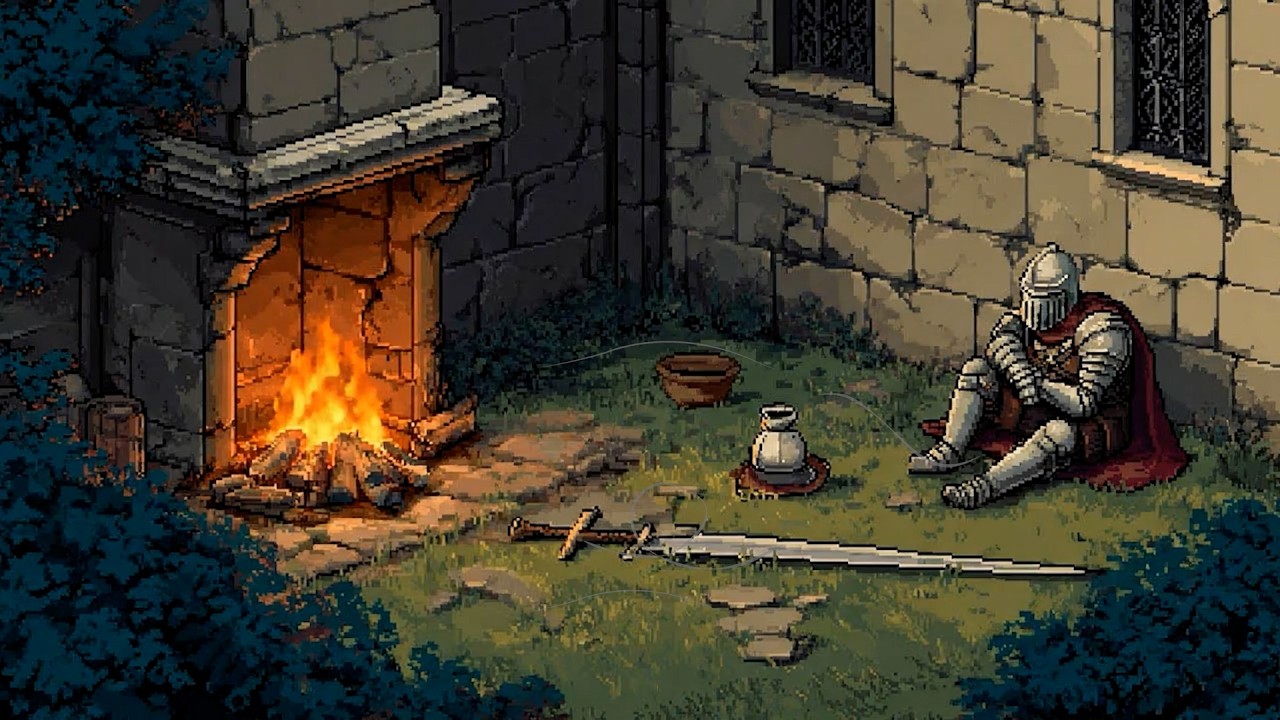 Golden Hour Reflection: Medieval Lofi to Study | Relax as the Sun Sets