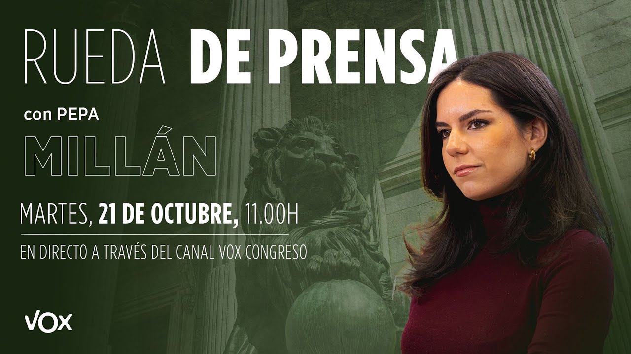 🔴 DIRECTO | Rueda de prensa de Pepa Mill&aacute;n
