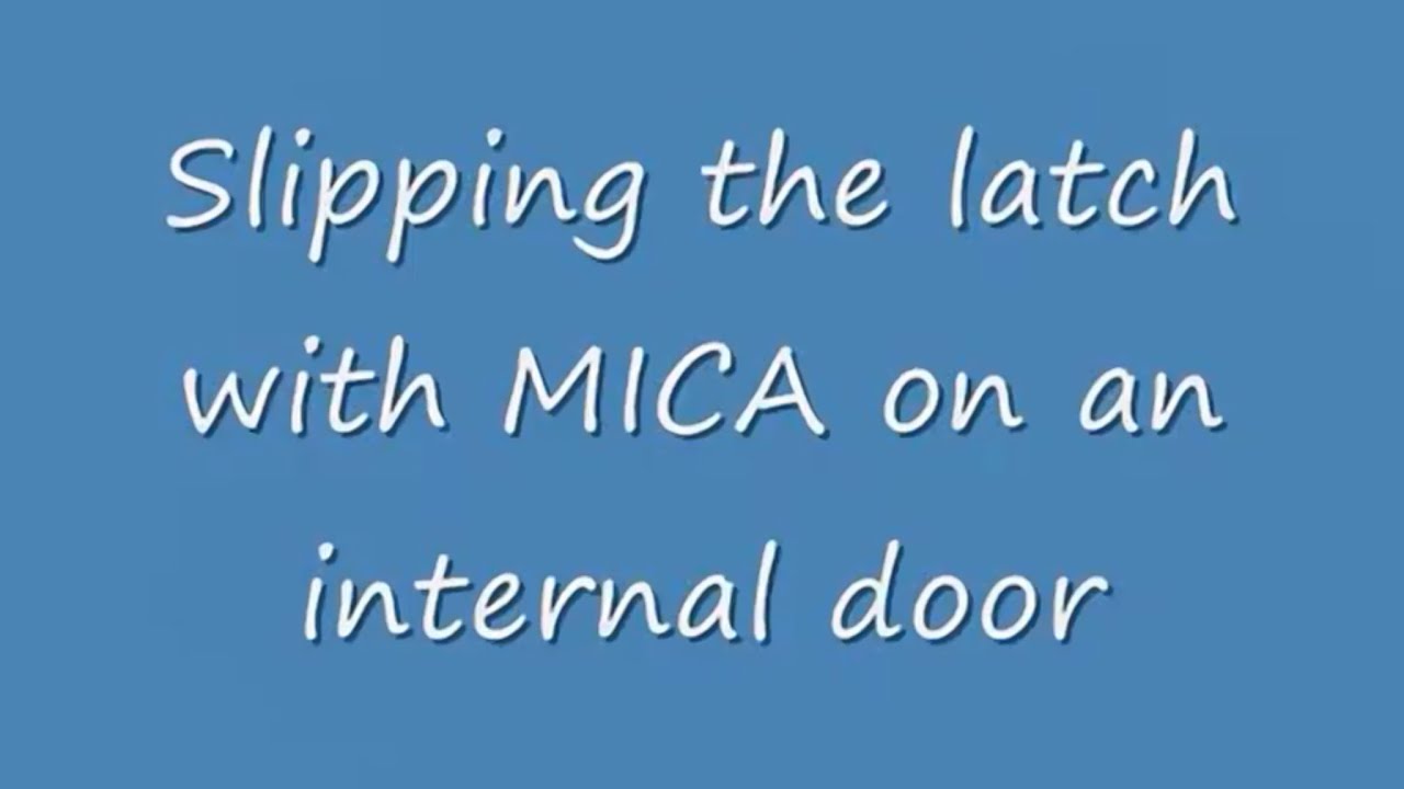 Slipping the latch with Mica.