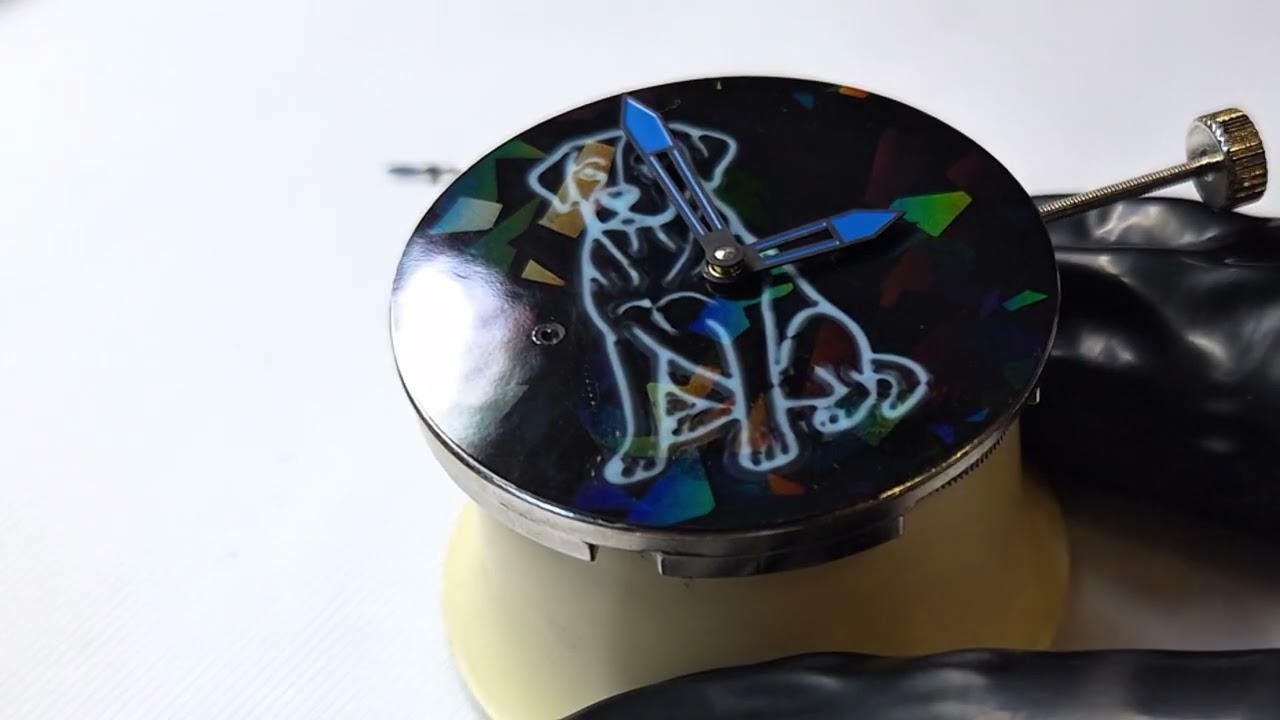 Zifferblatt aus dem 3D Drucker und Montage der Armbanduhr