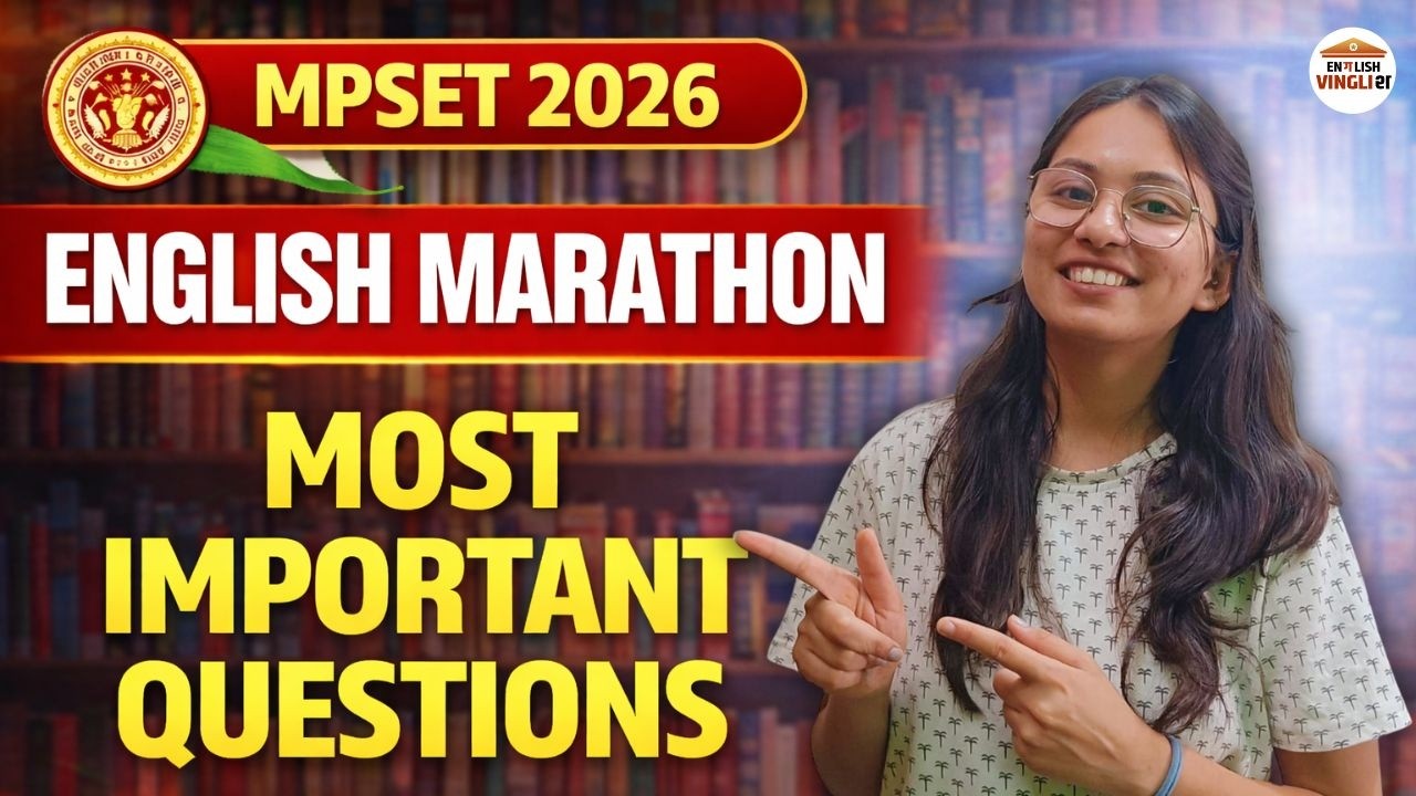 MPSET 2026 English Marathon 🔥 MPSET English Most Important Questions | Sure Shot Preparation