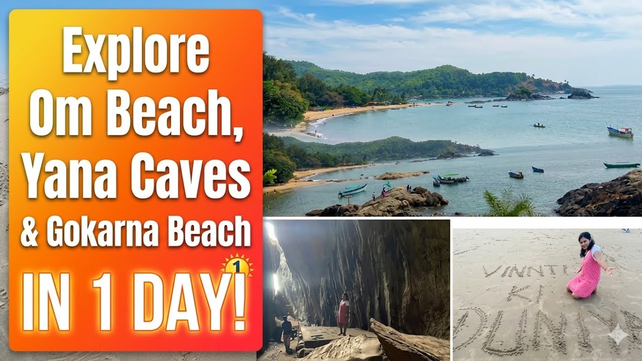 Om Beach - Yana Caves - Gokarna Beach Explore in 1Day | Gokarna Diary By Car Day3 | Maruti Swift