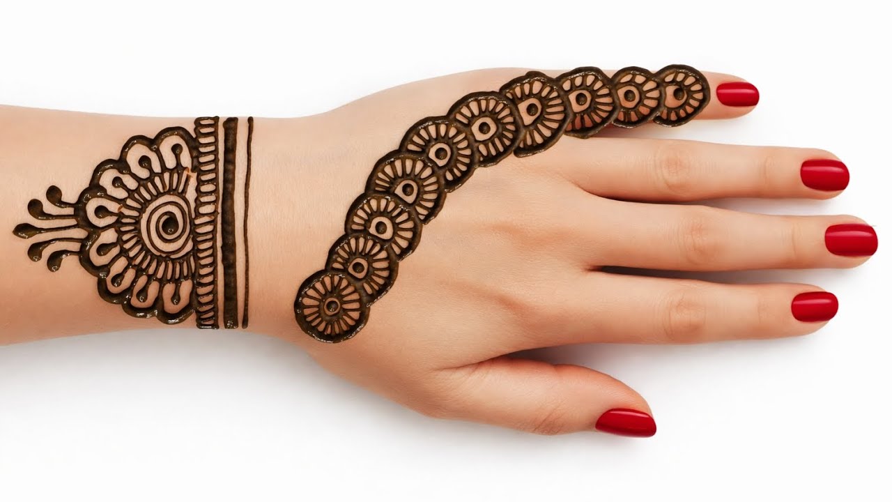 Easy Mehndi Design 2026 for Beginners | Full Hand Trending Mehndi Design 2026|beautiful mehndidesign