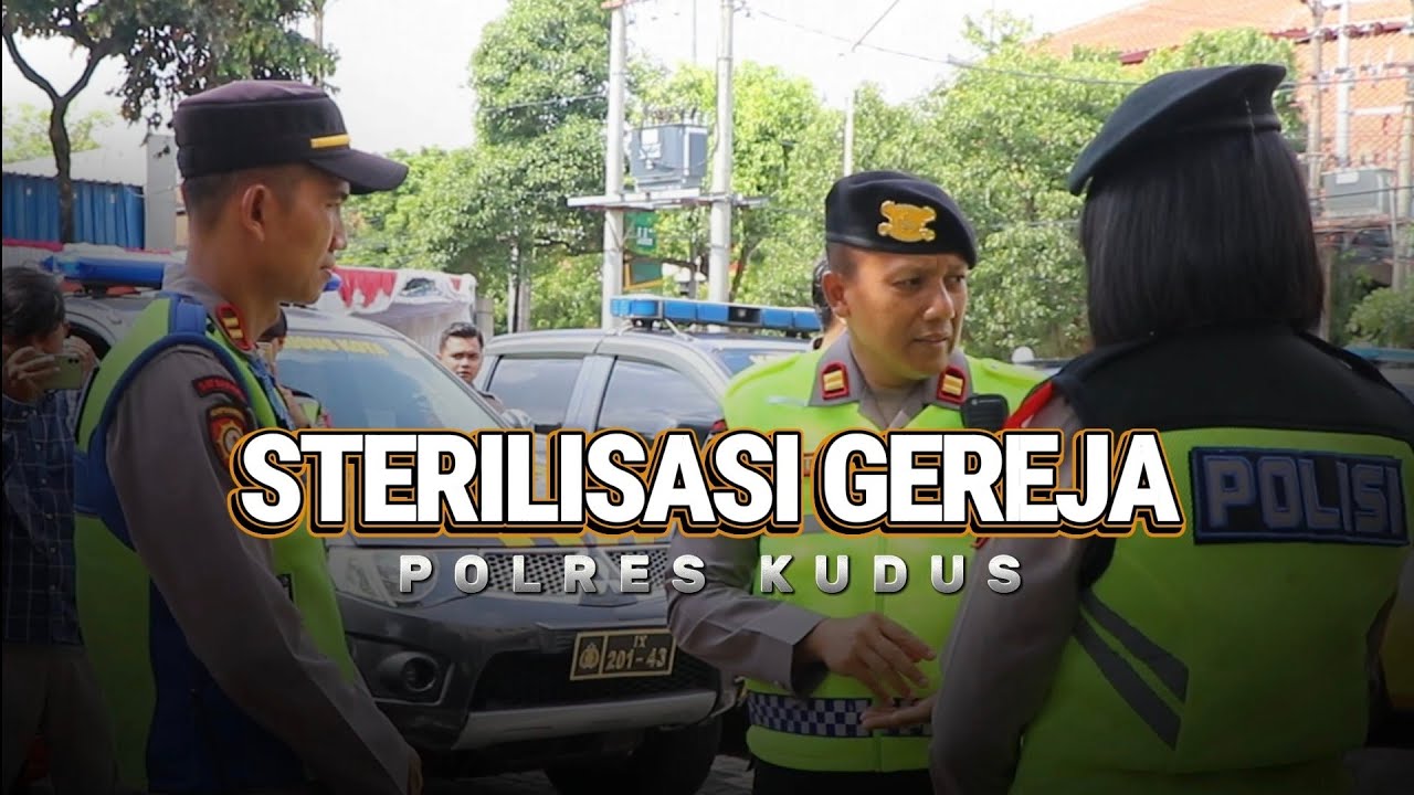 Polres Kudus Melaksanakan Sterilisasi Gereja