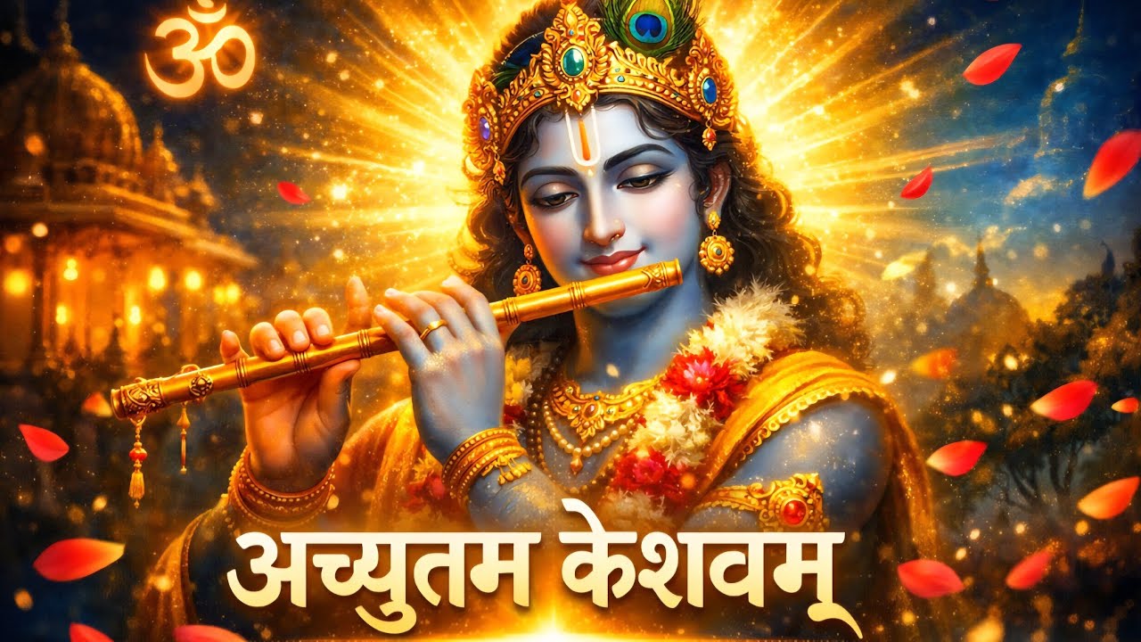अच्युतम केशवं कृष्ण दामोदरम् | Achyutam Keshavam Krishna Damodaram | Krishna Bhajan |Devotional Song