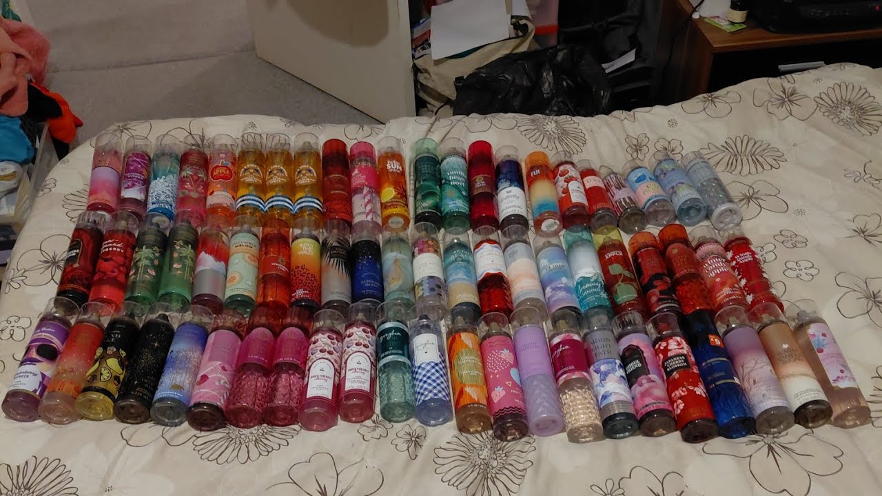 Show & Tell! My ENTIRE collection of Bath and Body Works body mists.