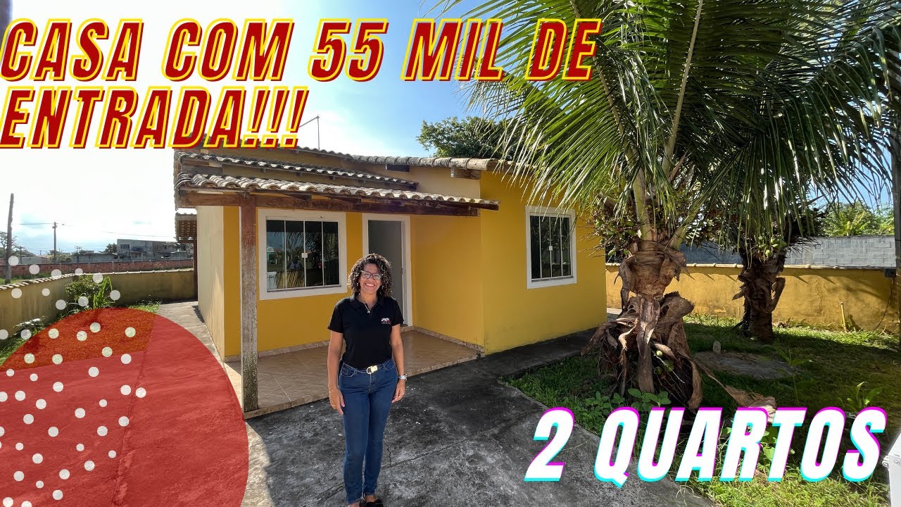 PROMOÇÃO!! Casa com 55 mil de entrada - 2 quartos