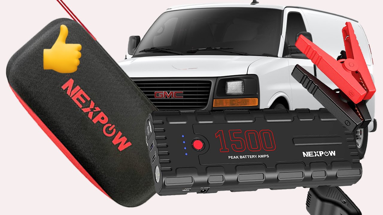 GMC Savana 2003 Batería Descargada, Probamos NexPow 1500 Modelo G17 Si Arranca