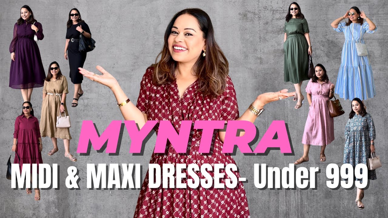 ОГРОМНАЯ РАСПРОДАЖА MYNTRA — ПЛАТЬЯ МАКСИ И МИДИ, ЧАСТЬ 2