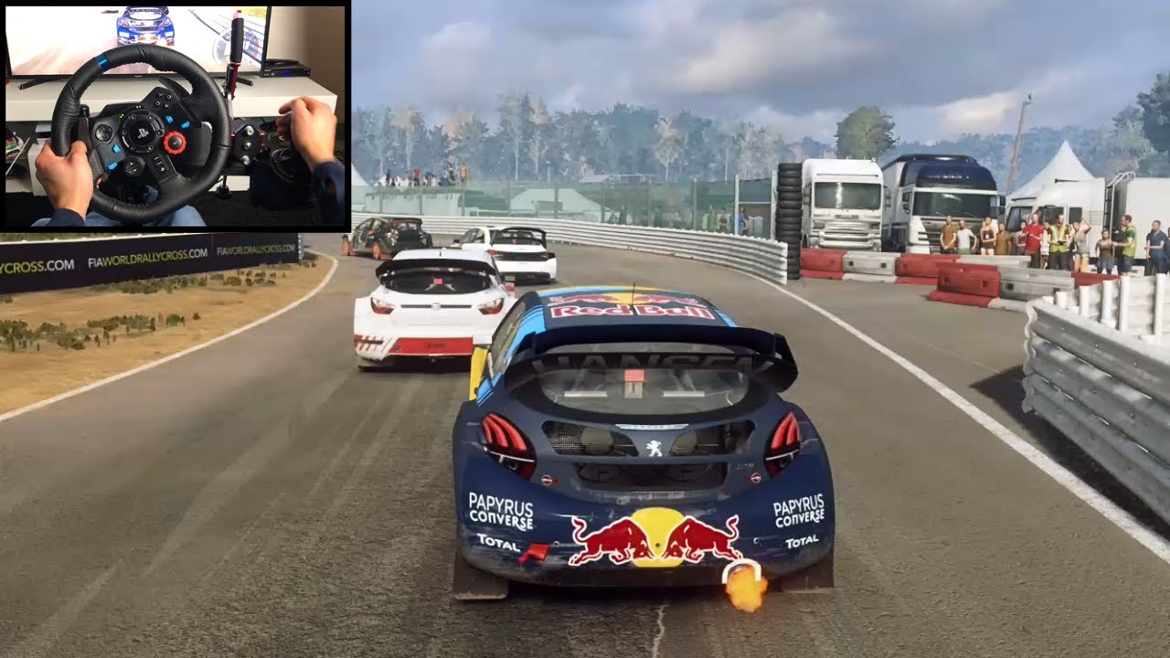 PEUGEOT 208 RX Rallycross - Dirt Rally 2.0 - Logitech G29 gameplay