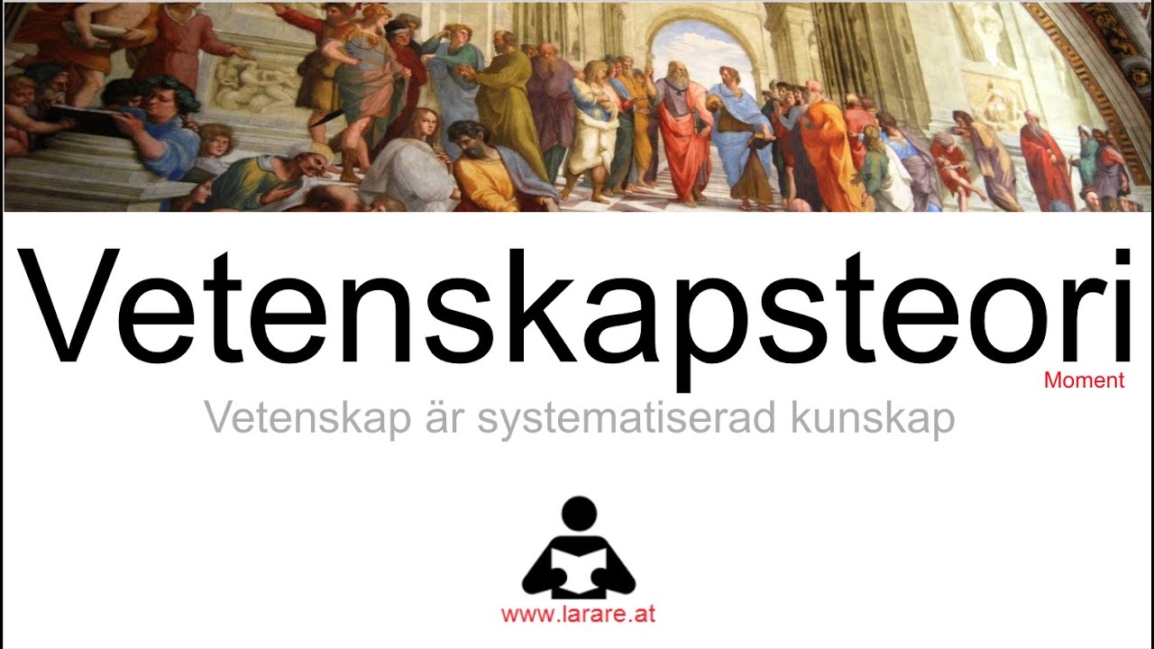 Webblektion: Vetenskapsteori