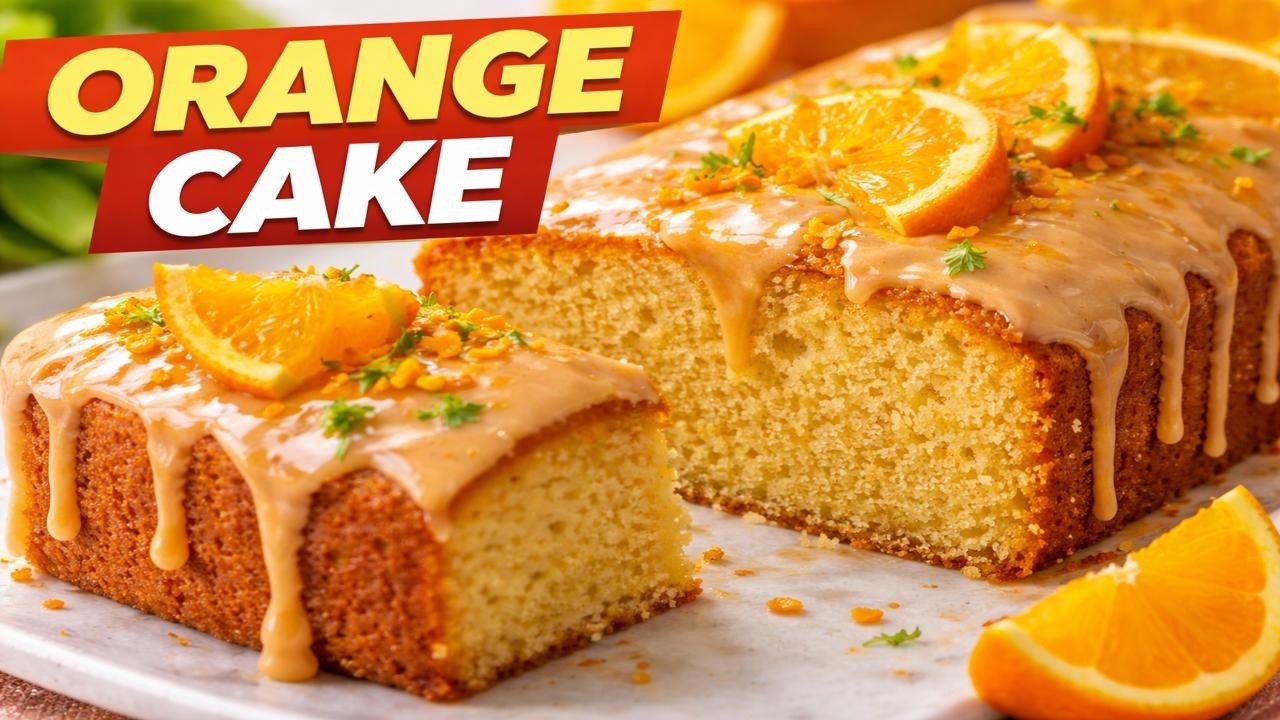 Orange cake by using barley flour