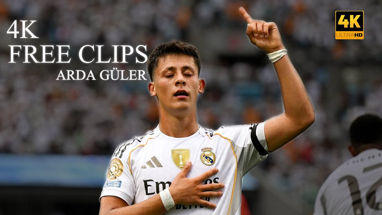 ARDA G&Uuml;LER REAL MADRID 4K - FREE + CLIPS FOR EDITS