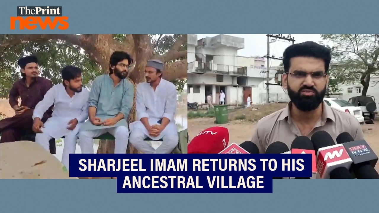 Sharjeel Imam returns to his ancestral village Kako on a 10-day interim bail