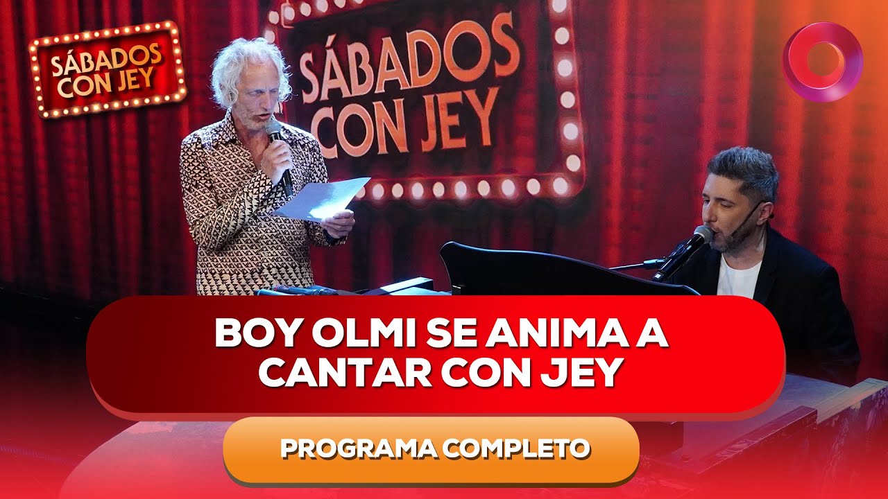 Boy Olmi se anima a cantar con Jey | #SábadosConJey Completo - 07/02 - El Nueve
