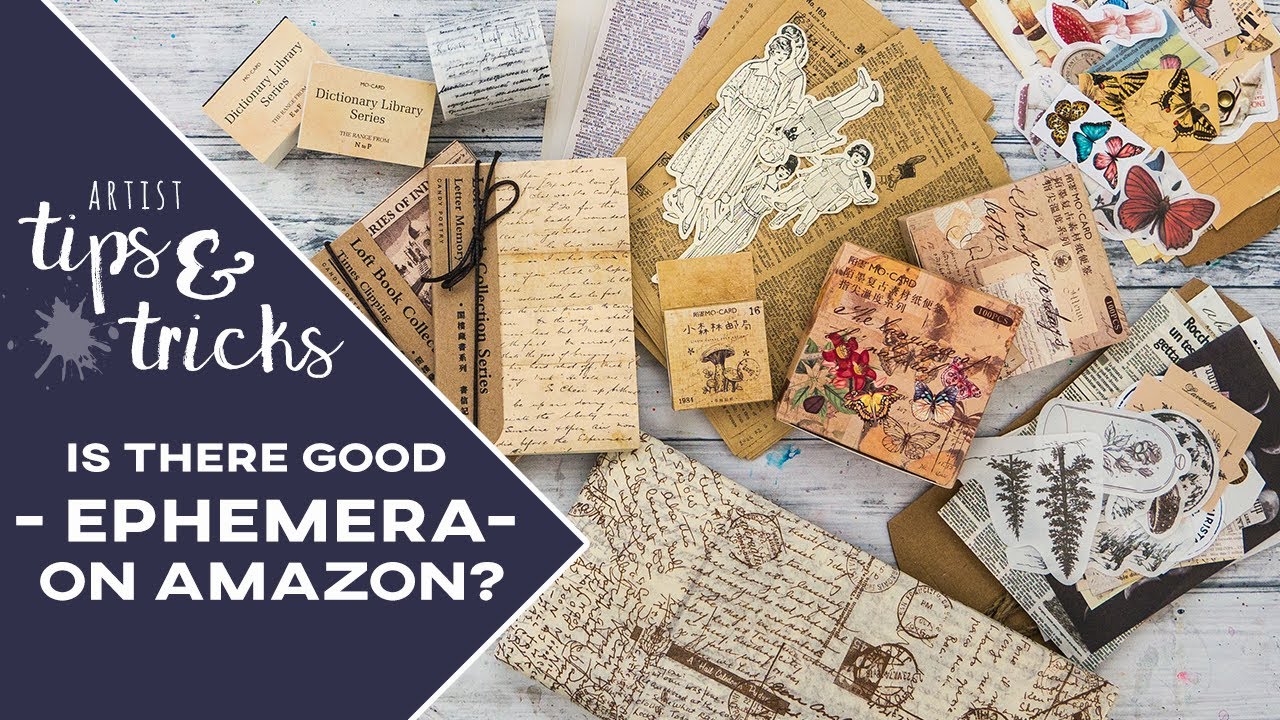 is there good ephemera on amazon? - artist tips & tricks +GIVEAWAY!