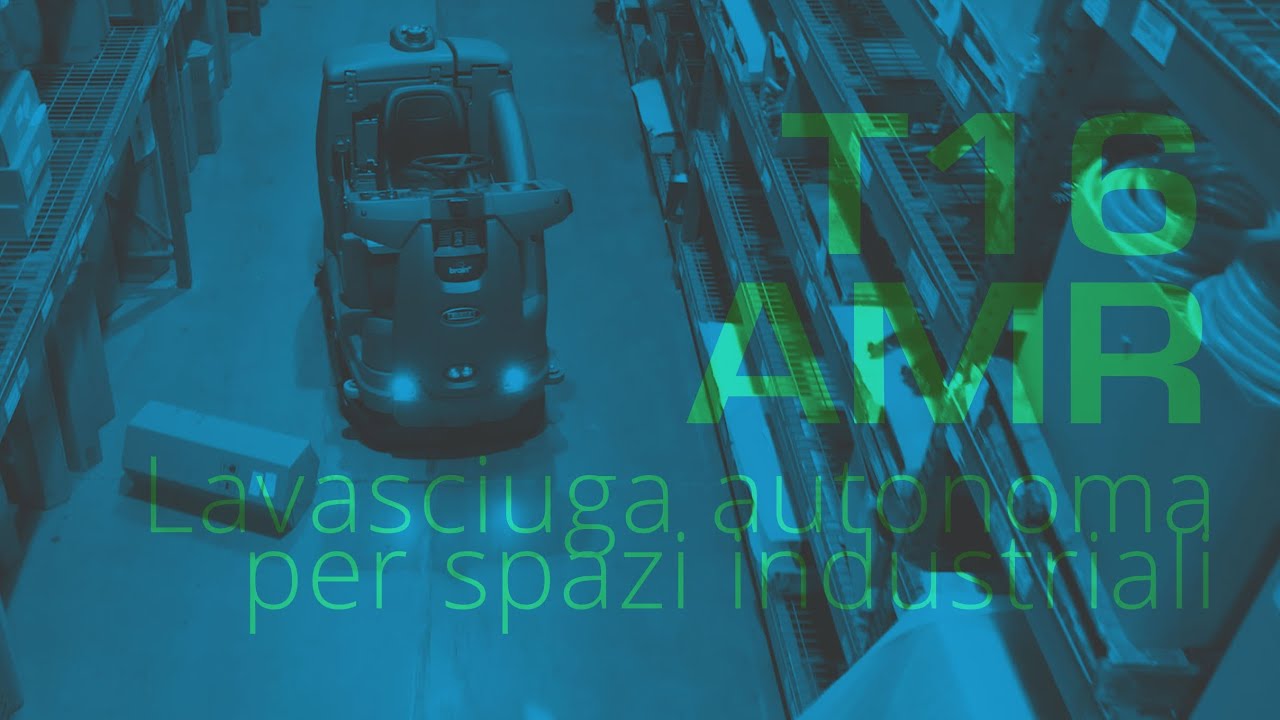 T16AMR – Lavasciuga autonoma per spazi industriali