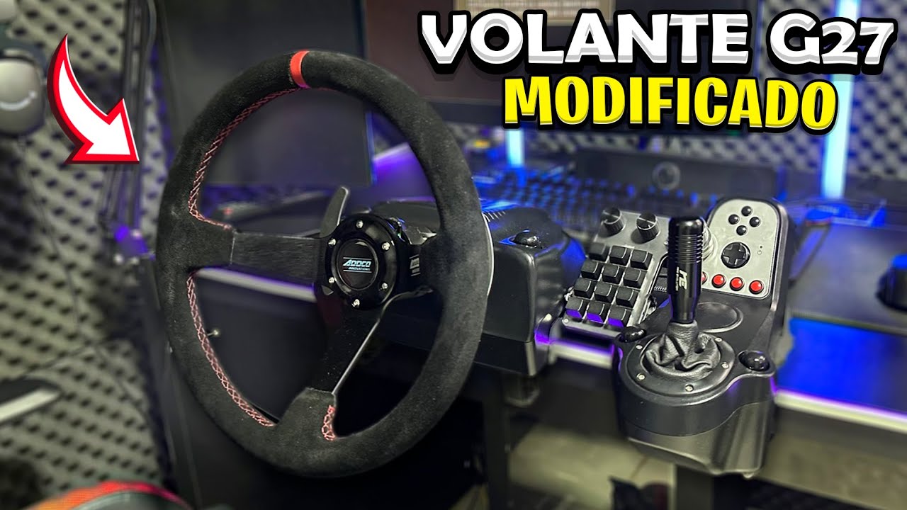 DEIXEI MEU VOLANTE G27 MAIS REALISTA *VOLANTE + MANOPLA DE CARRO*