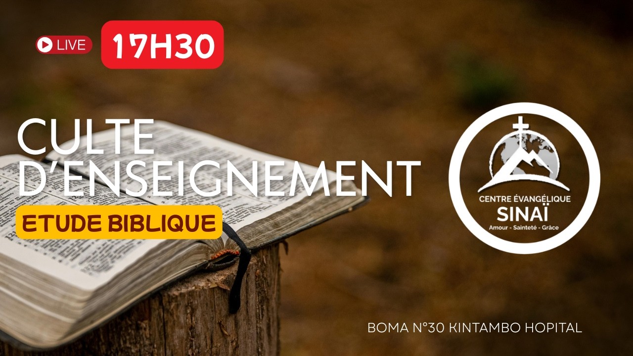 BIENVENUE DANS NOTRE CULTE D'ENSEIGNEMENT DU MERCREDI LE 11/02/2026