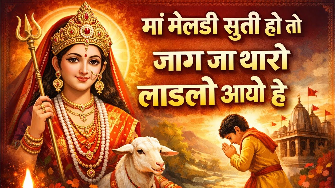 मां मेलडी सूती हो तो जाग जा थारो लाडलो आयो हे 