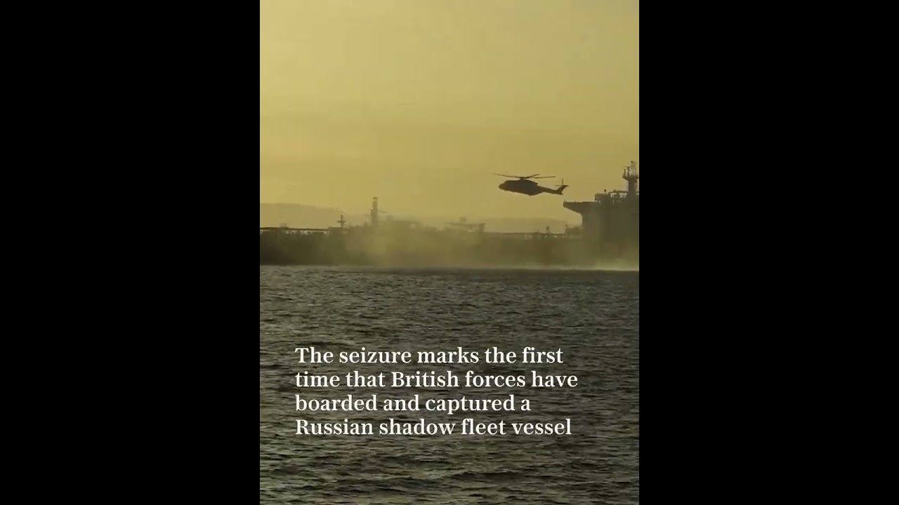 UK forces intercept Russian shadow fleet vessel