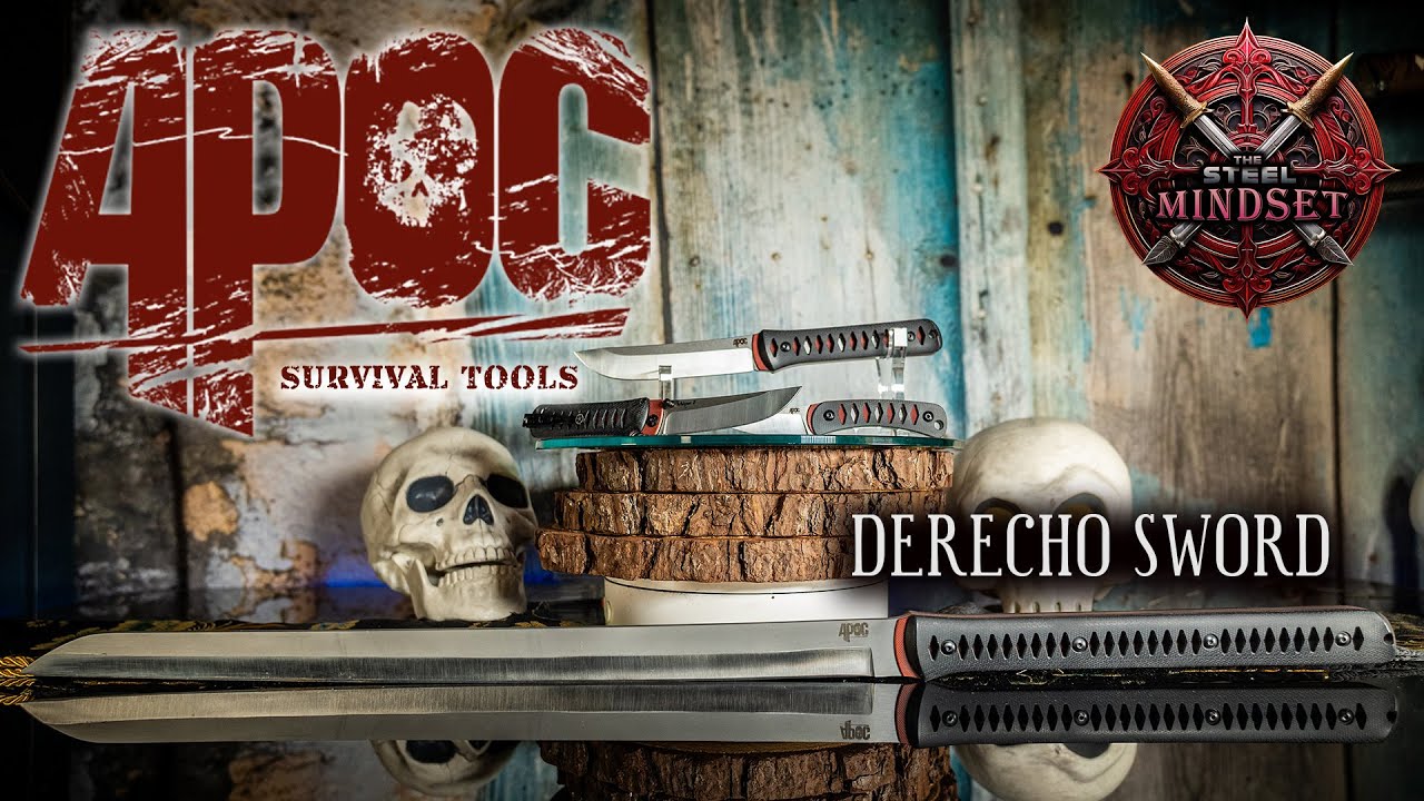 APOC SURVIVAL TOOLS  ZOMBIES SKULLS TO BOTTLE CUTS-BREEDEN DERECHO SWORD