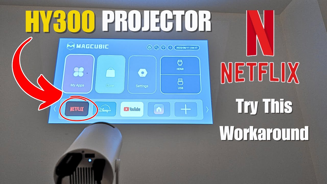 HY300 Projector NetFlix Not Working - FIX / Workaround