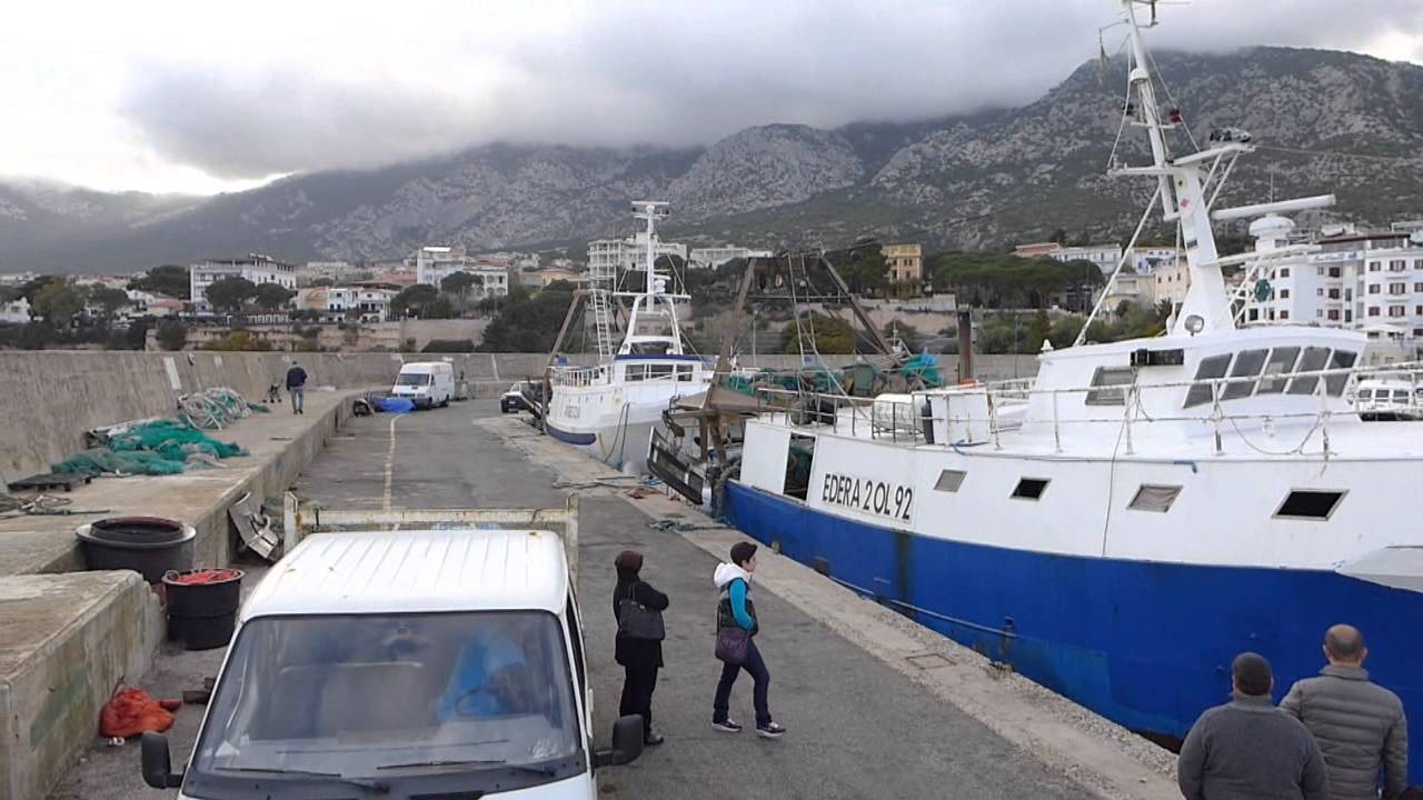 Hafen Port of Cala Gonone Dorgali Sardinia ITALIA