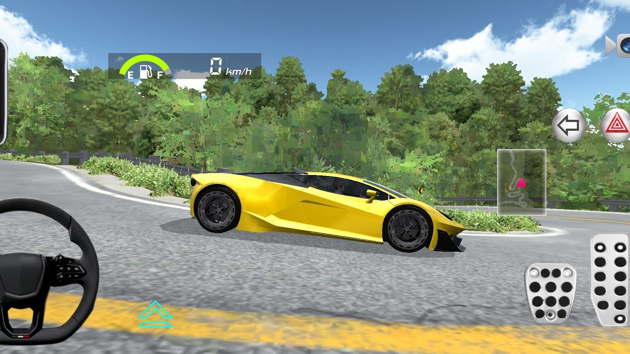 New Gold carLamborghini Huracán  Stinger in Parking Building - 3D Driving Class 2026 