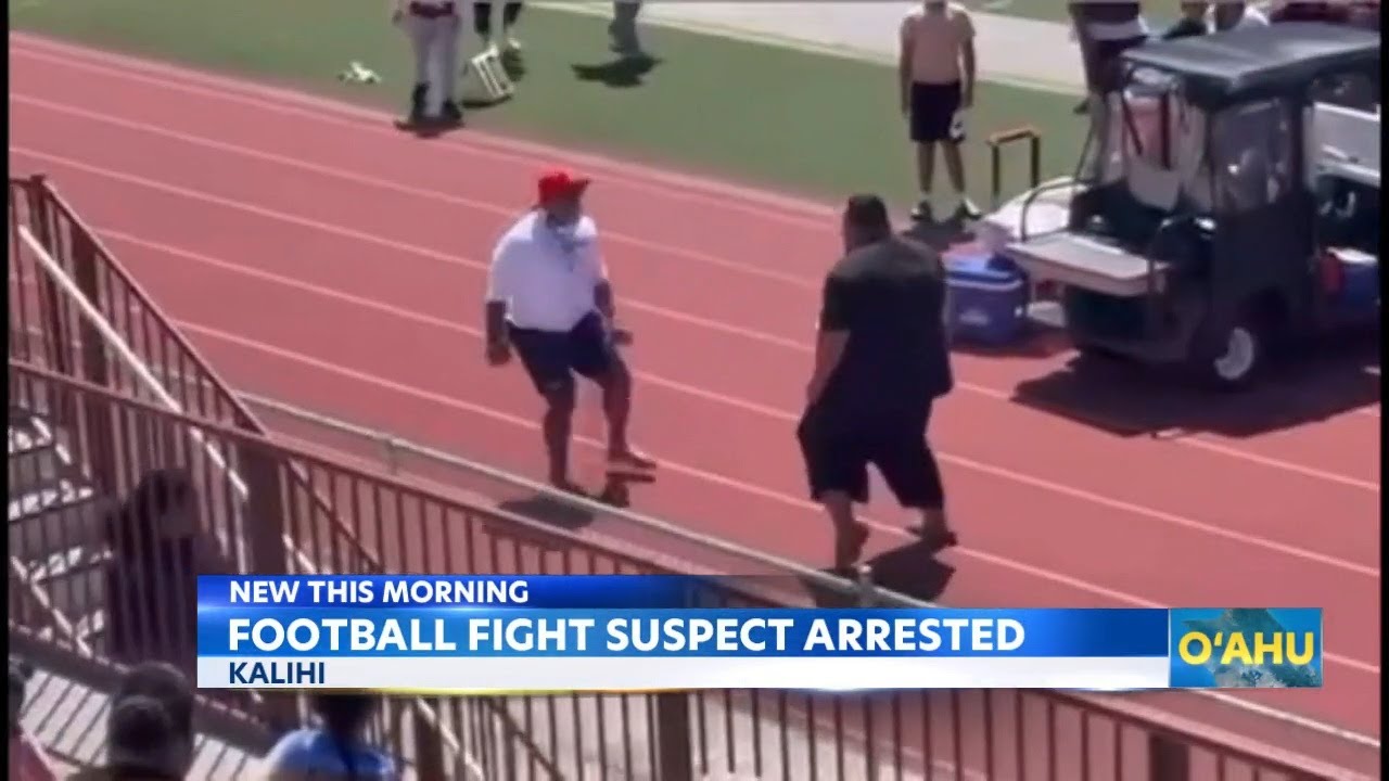 Man arrested after sideline fight at high school football scrimmage