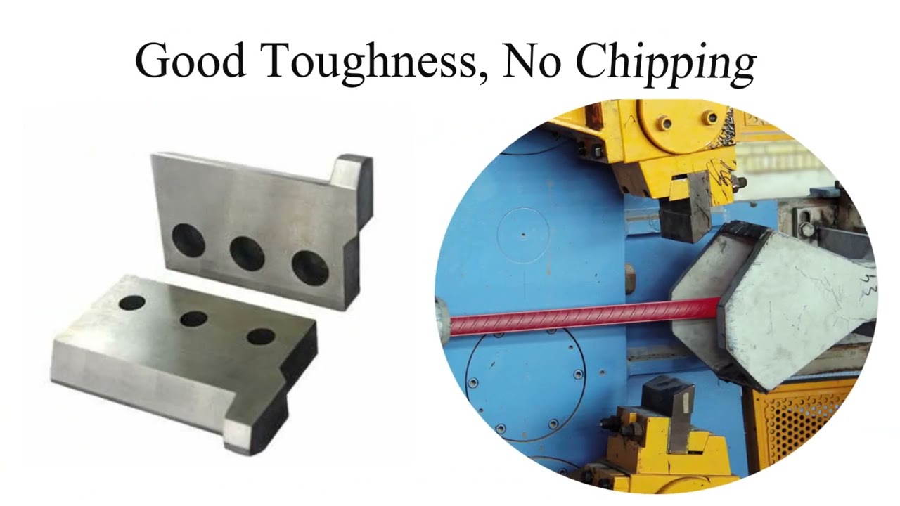 Custom flying shear blade cutting machine blade for rebar bar shearing