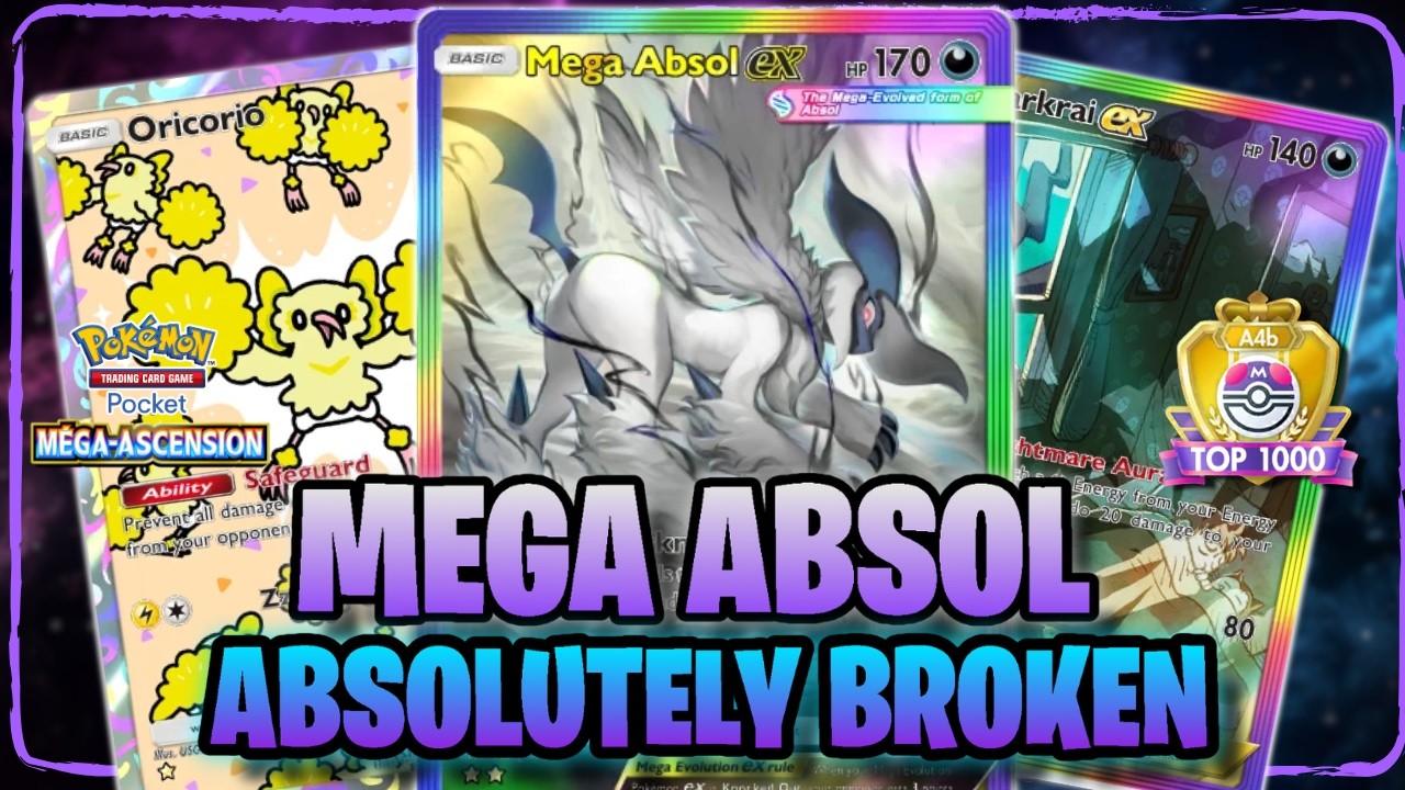 Pokémon TCG Pocket | 🌑 MEGA ABSOL EX is ABSOLUTELY BROKEN! 💀