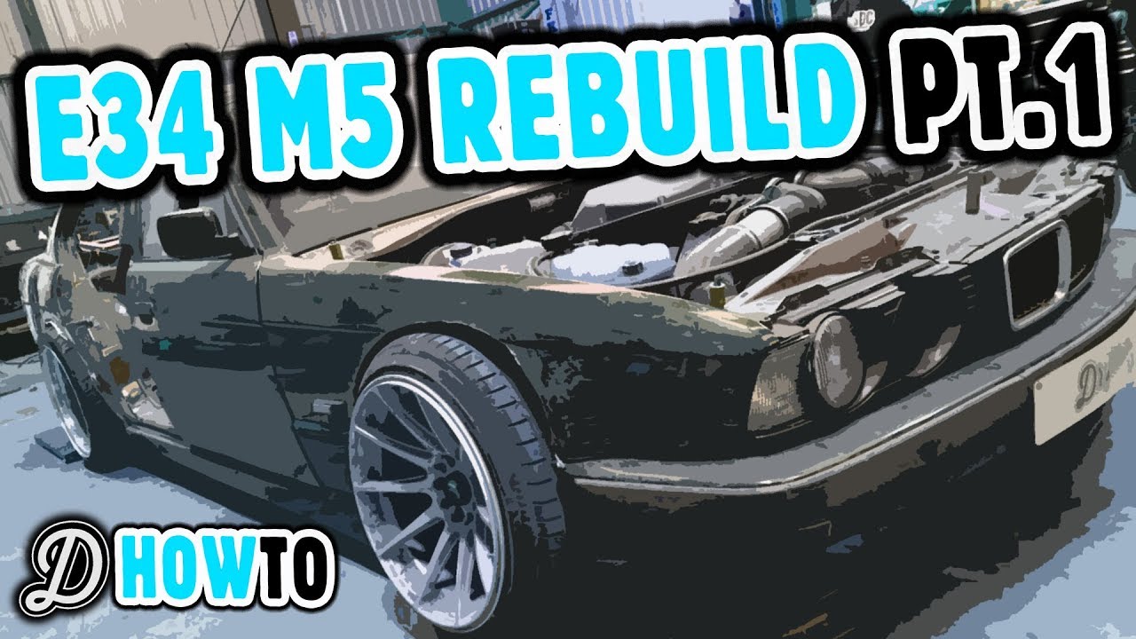 Rebuilding Driftland's S62 E34 BMW M5 - Gearbox, Overfenders and HUGE OZ Alloys