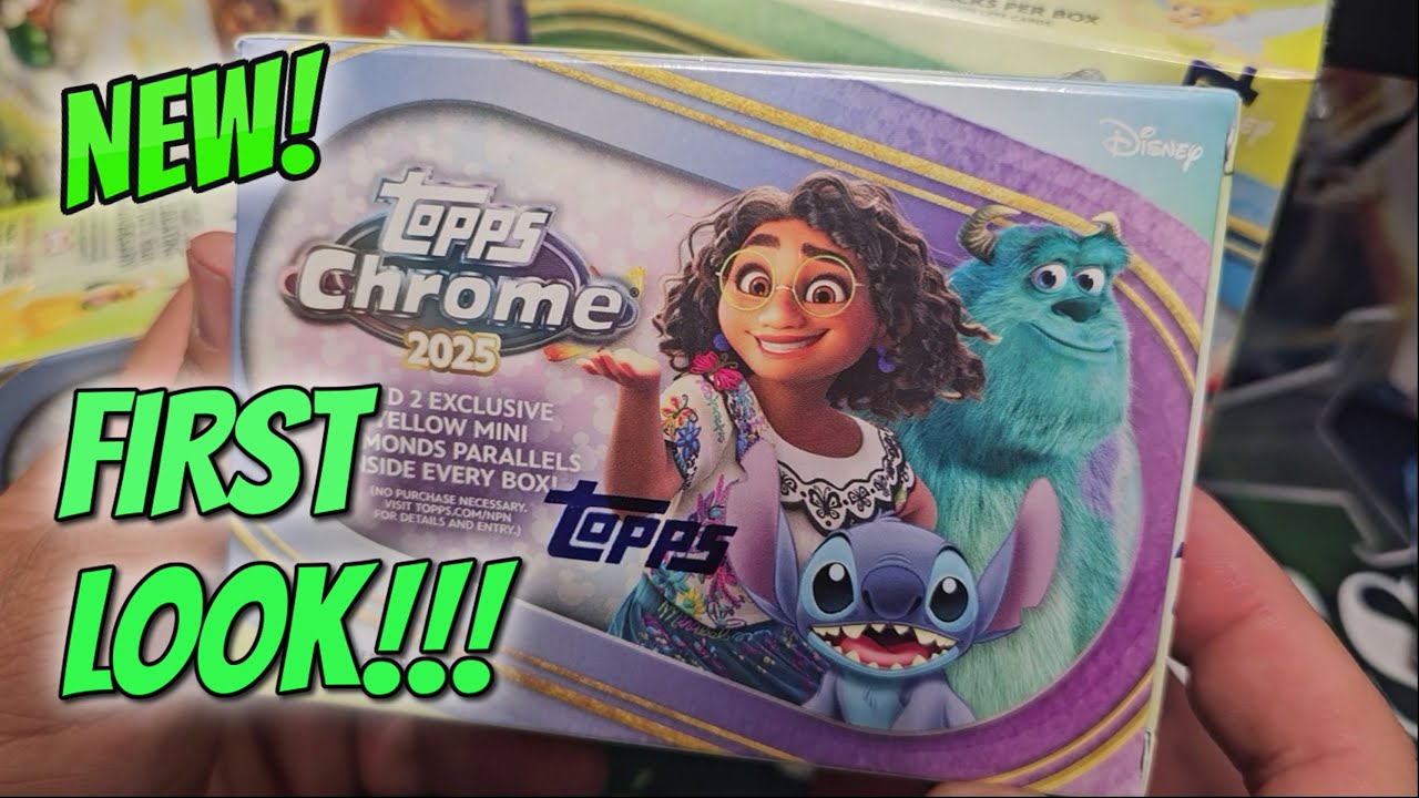2025 Topps Chrome Disney Blaster и Mega Box Rip!