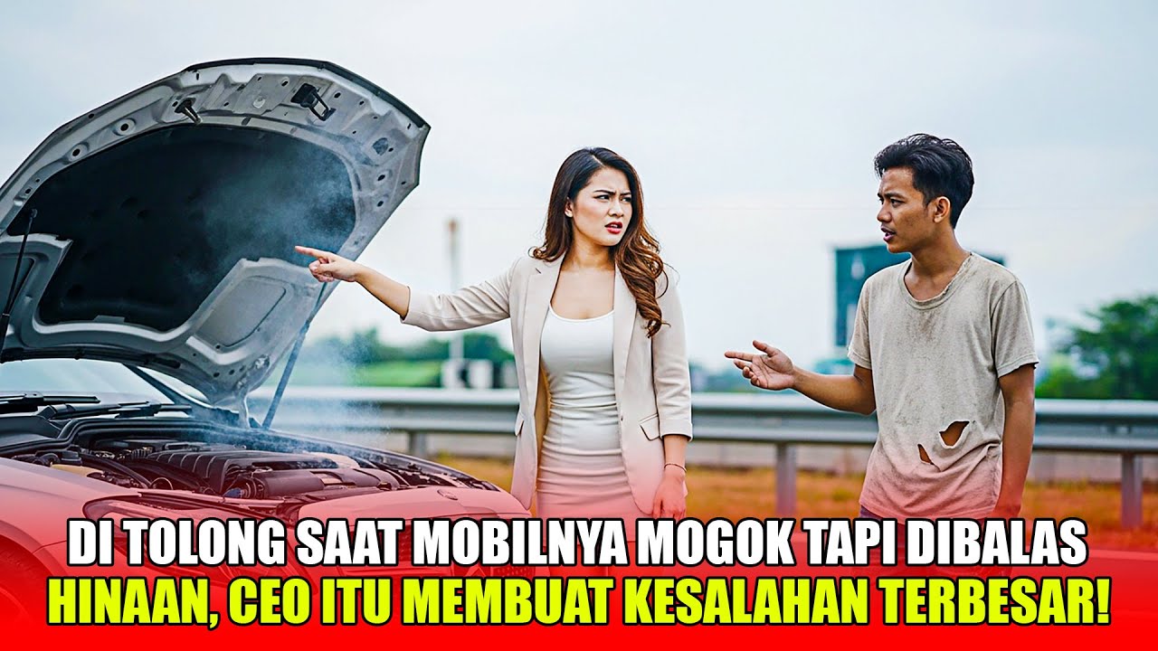 Bukannya Berterima Kasih, Wanita Ini Menghina Gembel Penolong Mobil Mogoknya, Kini Menangis Menyesal