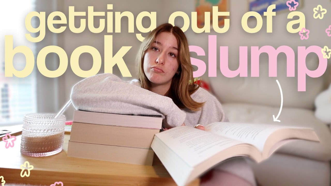 trying to get out of a reading slump .. i did it ⭐️📚🍄  *spoiler free reading vlog!*