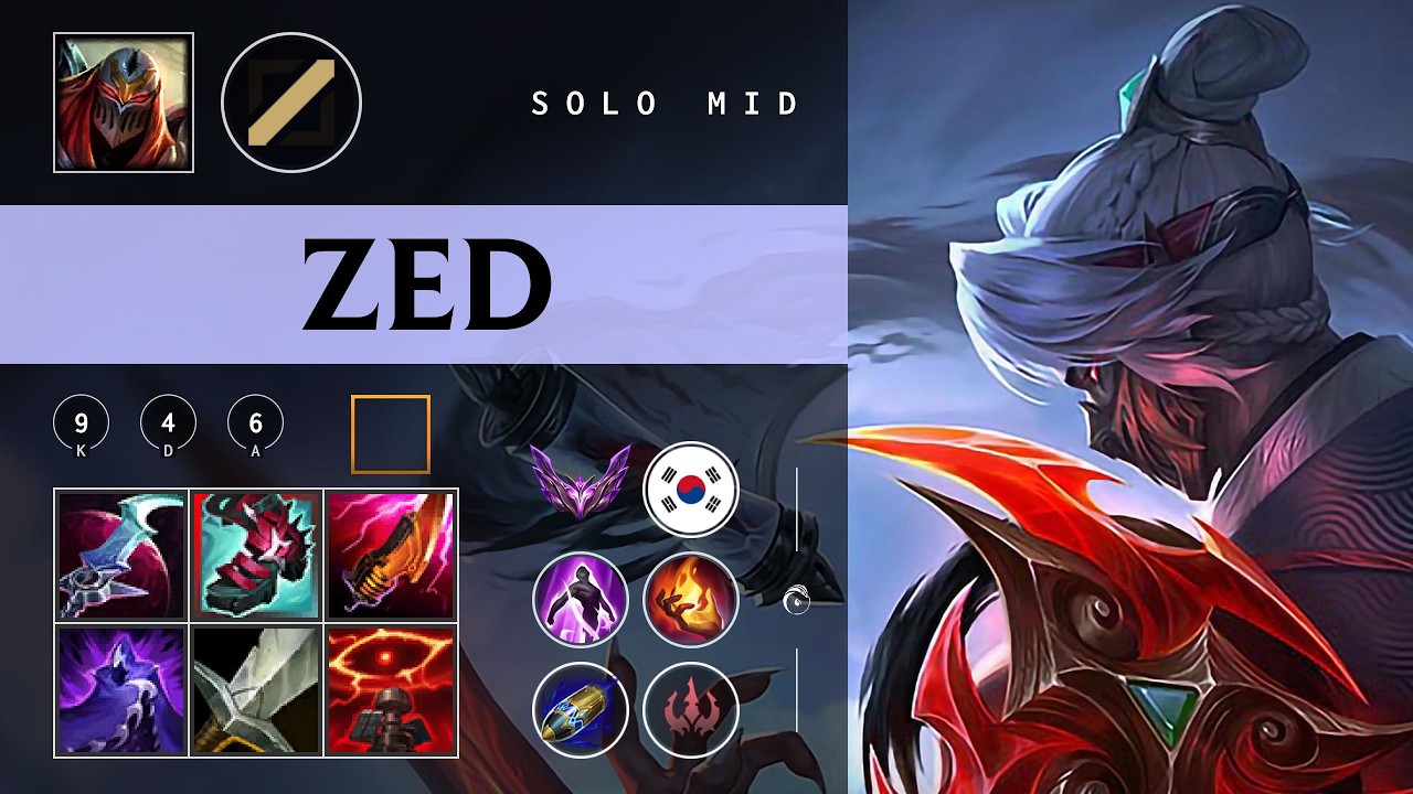 Zed Mid vs Tristana - KR Master Patch 26.03