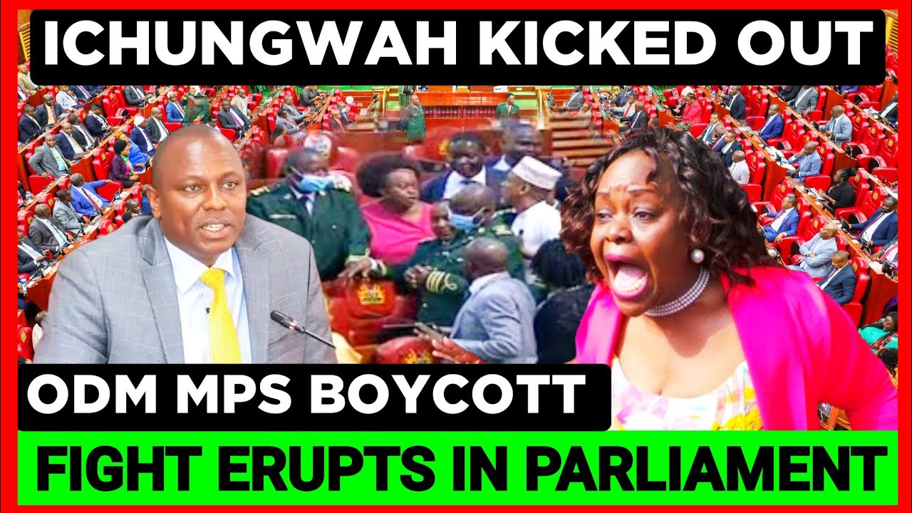 BREAKING! ight Erupts in Parliament as Mp Ichungwa is Heckled Forced to Leave Parliament 