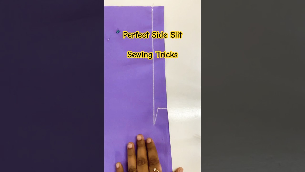 Perfect side slit sewing hacks #sewingtechniques #sewinghacks