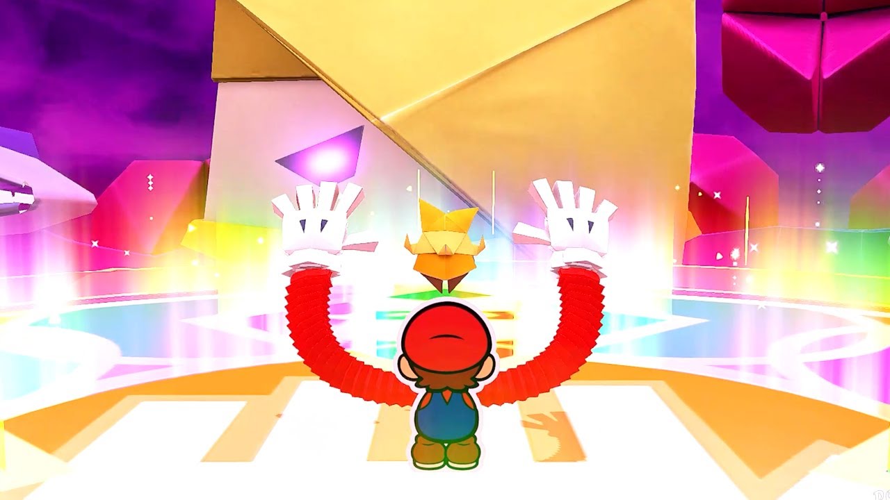 Paper Mario: The Origami King | All Bosses 1,000-Fold Arms Finisher Animations