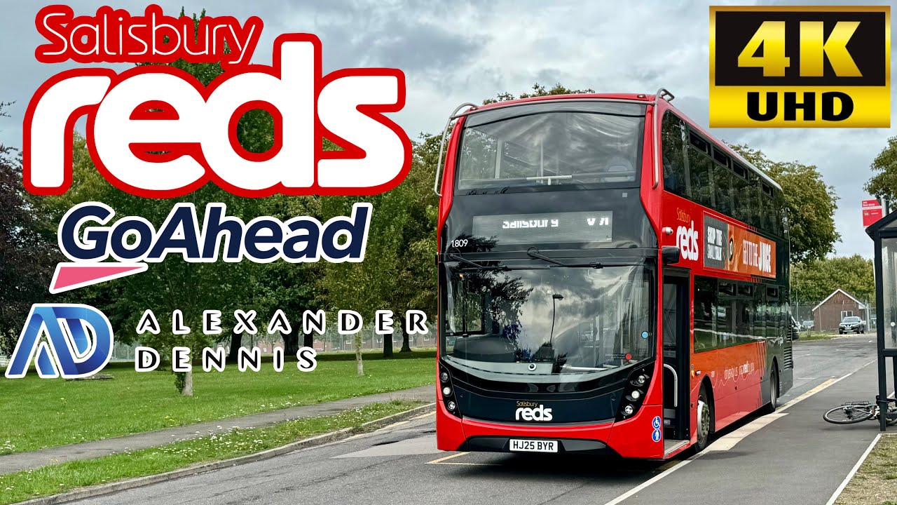 [Salisbury Reds Bus Go South Coast: X4 Larkhill to Salisbury, Durrington, Bulford, Amesbury] E400MMC