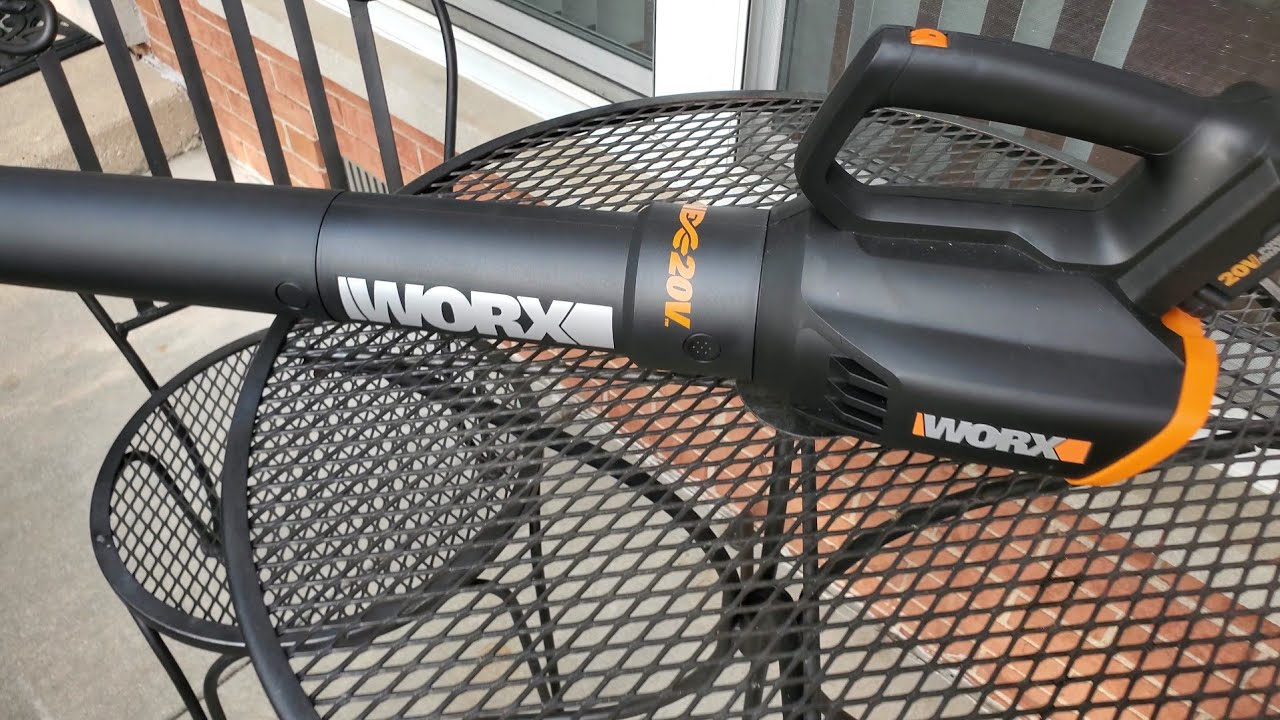 WORX 20V Turbine Cordless Two-Speed Leaf Blower Power Share model WG547, Product Review & Demo