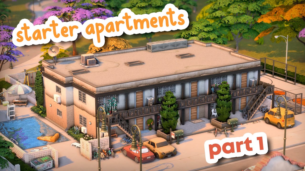 Квартиры для начинающих 🌺 Часть 1 || The Sims 4 Скоростное строительство