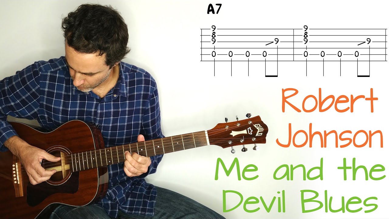 Me and the Devil Blues - Robert Johnson - Guitar lesson / tutorial / cover with tab