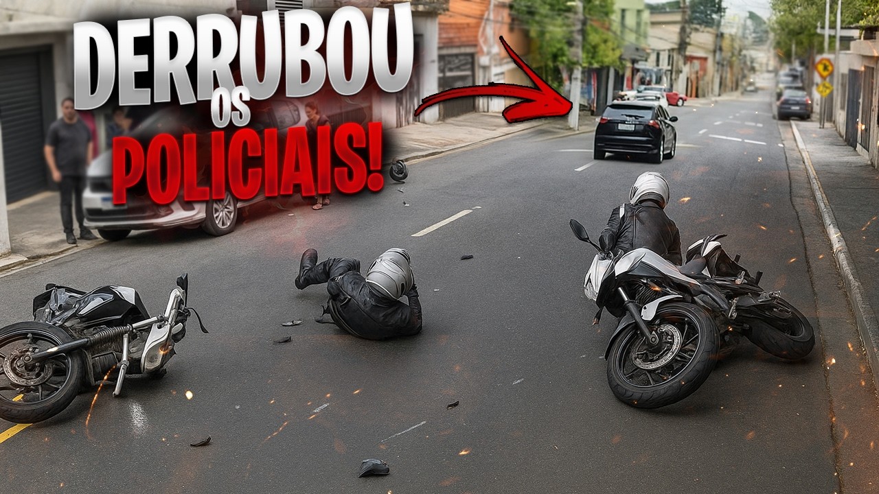 Os Melhores Enquadros 28 - DERRUBOU OS ROCAM E FUGIU!